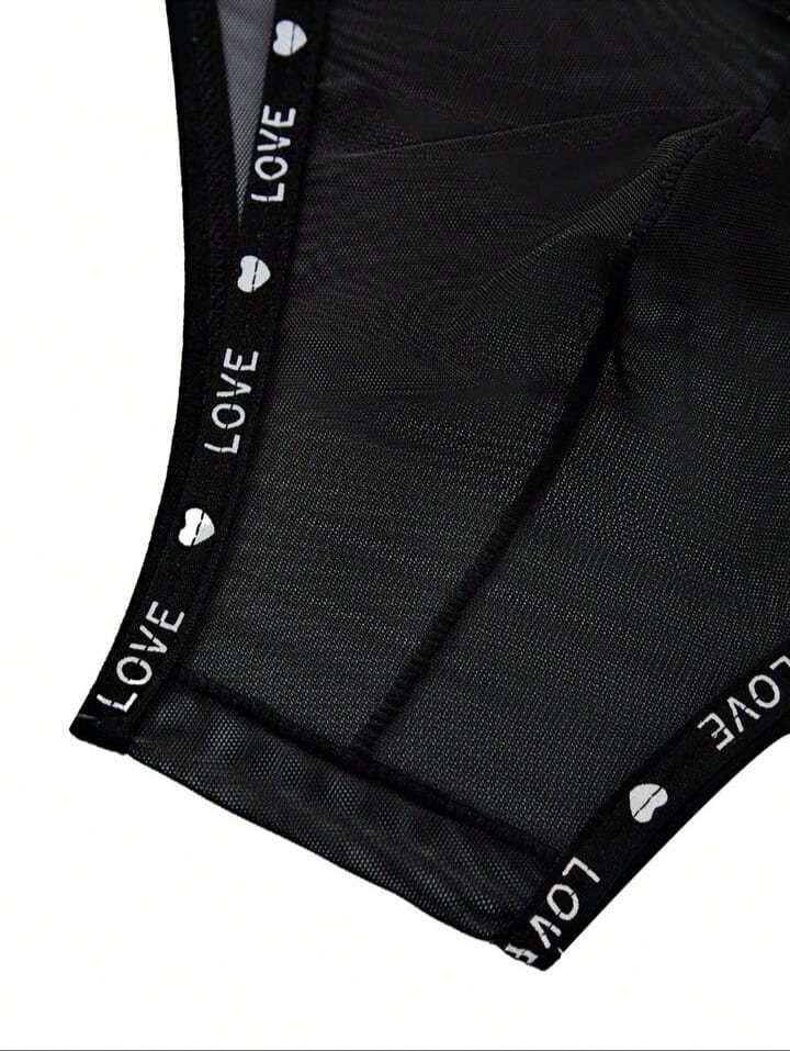 Shadow Love Mesh Brief